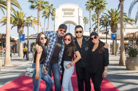 Pepe Aguilar and family at Universal Studios Hollywood on Monday, February 5, 2018.